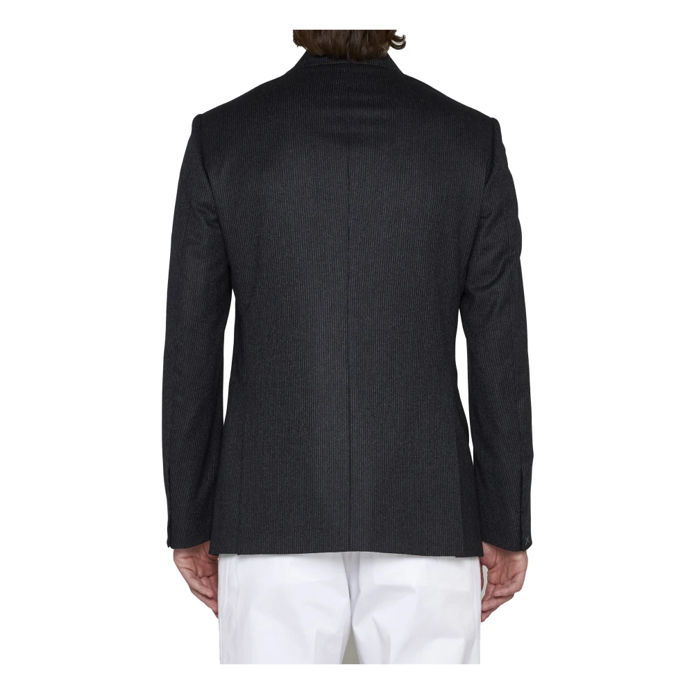 D4.0 Stijlvolle Jassen in Wit Blauw Black Heren