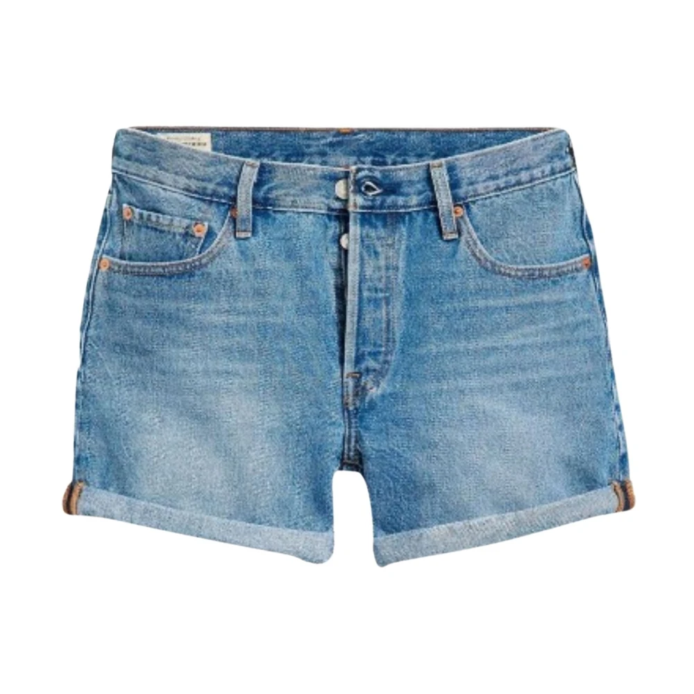Levi's Opgerolde korte broek voor vrouwen Blue Dames
