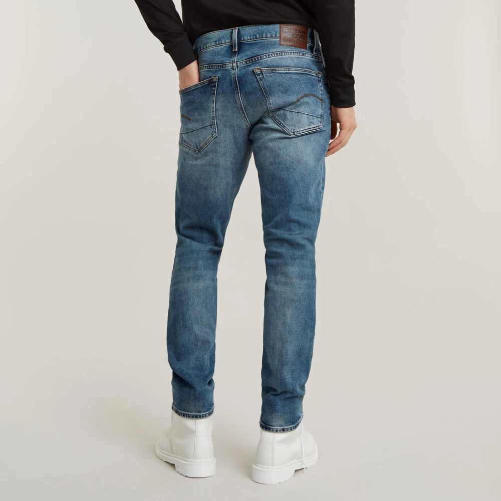 G-Star Reguliere 3D anatomische jeans met kniestukken Blue Heren