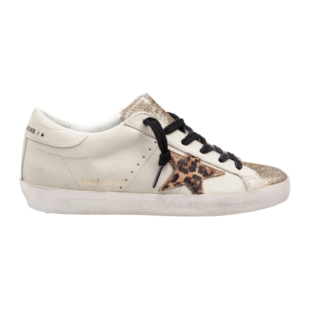 Golden Goose Women's Beige/Golden Super-Star Sneakers