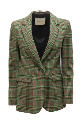 22S766 Glen Check Jacket