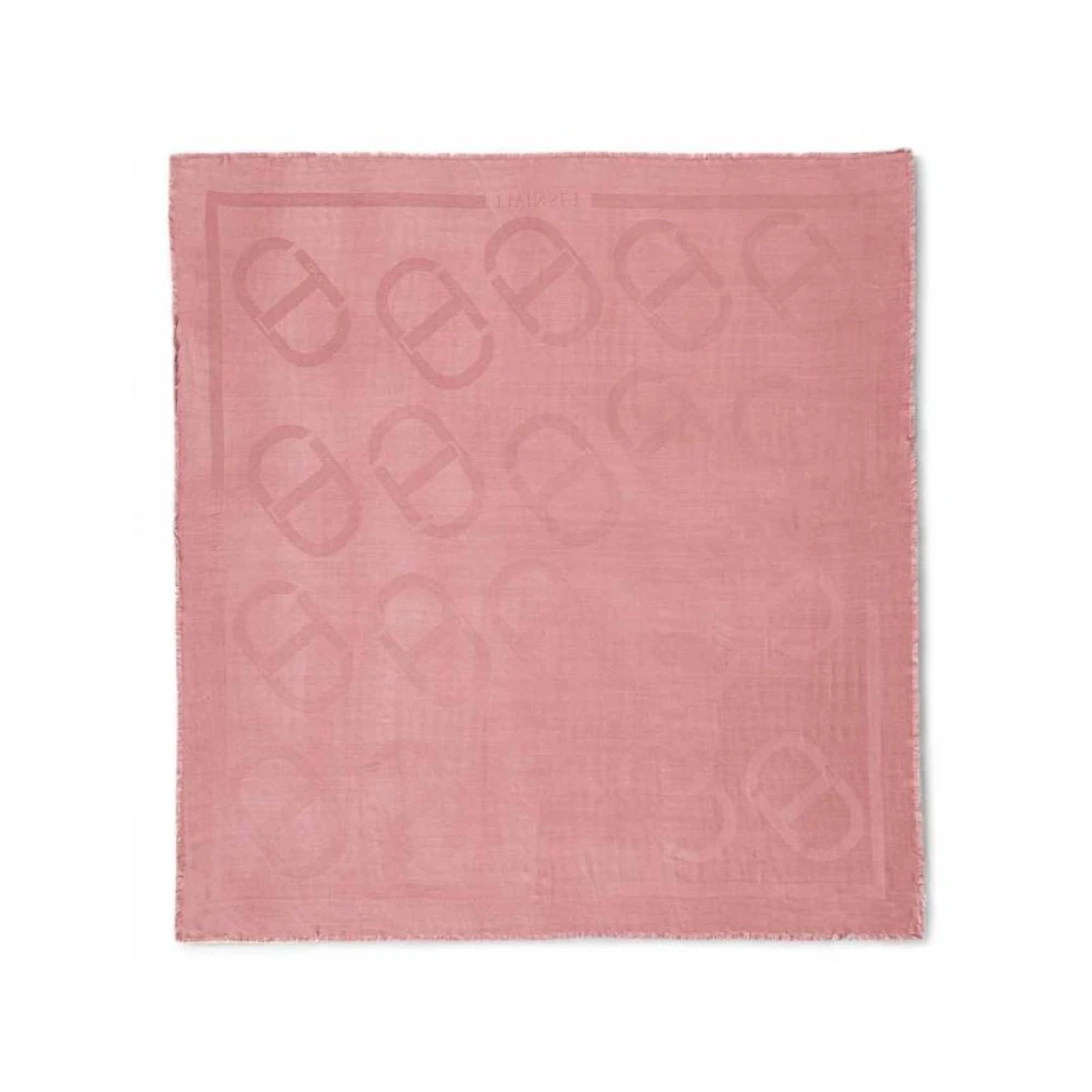 Twinset Ovaal Roze Sjaal Pink Dames