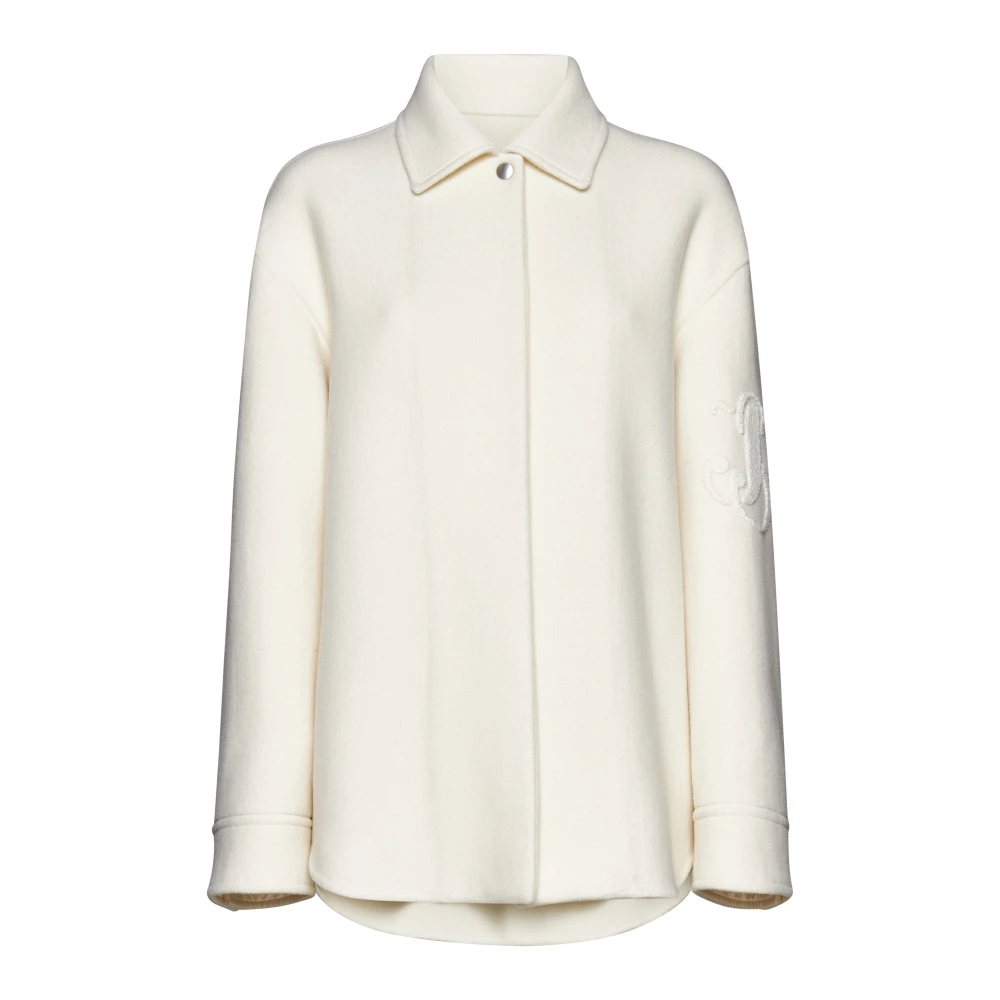 Jil Sander Klassieke wollen jas Beige Dames