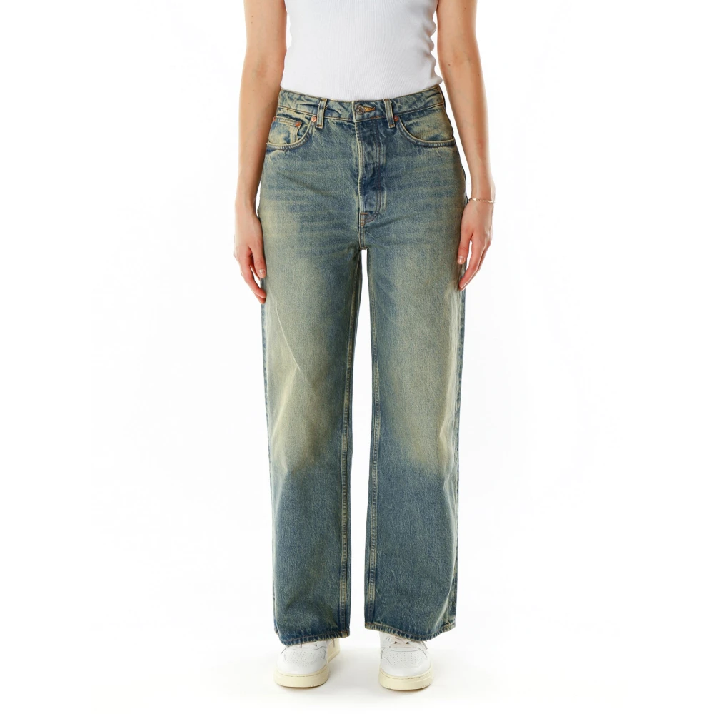 Samsøe Vintage Loose Fit Jeans Green Dames