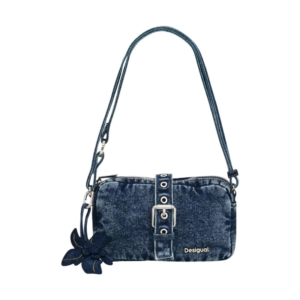 Desigual Vrouw Blauw Handtas Met Schouderriem En Ritssluiting