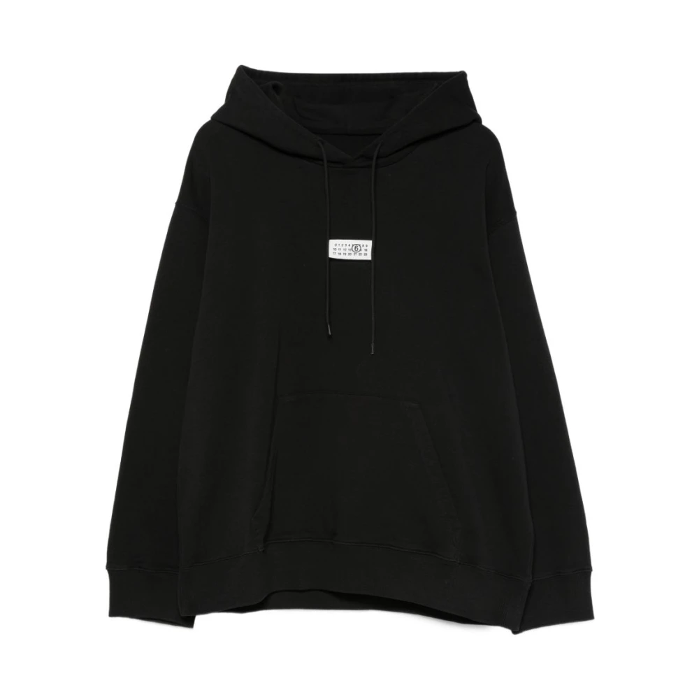Mm6 Maison Margiela , Hoodies, Male, Black, L, Jumpers Black