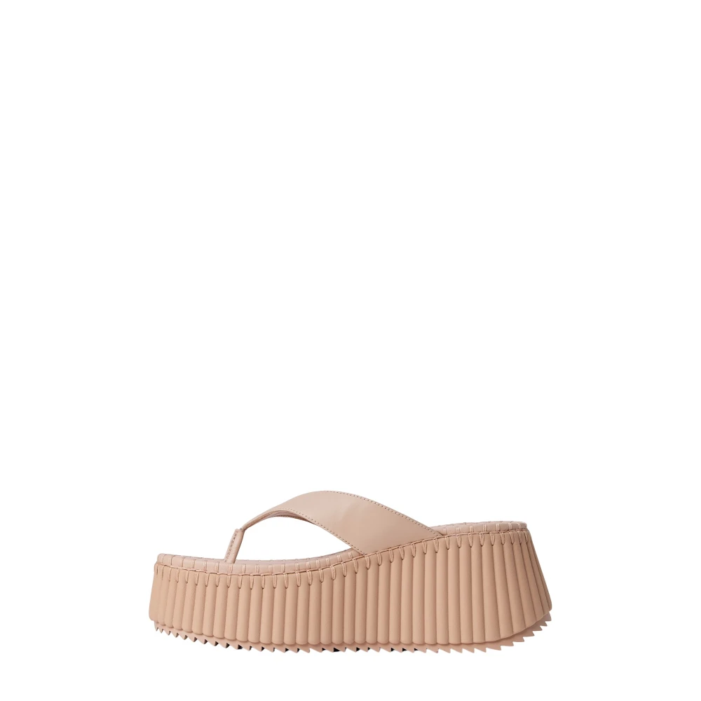 Chloé Women's Beige Wedges, 7 Uk, Nama Wedge Sandals
