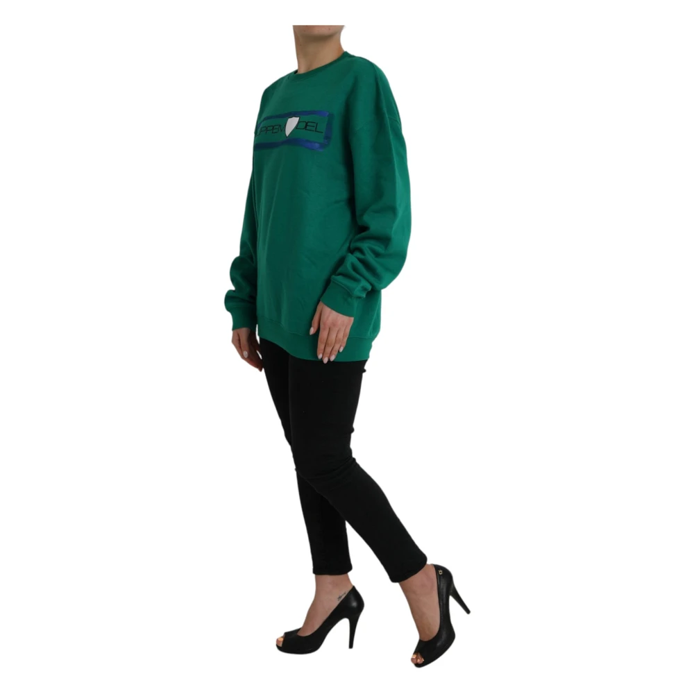 Philippe Model Groene Katoenen Logotrui Green Dames