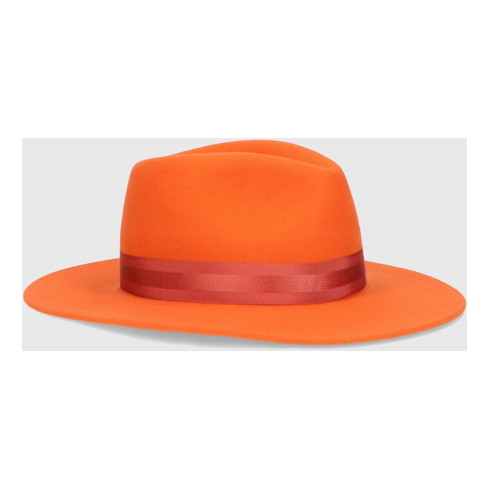 Borsalino Wol-Kasjmier Blend Vilthat Orange Heren
