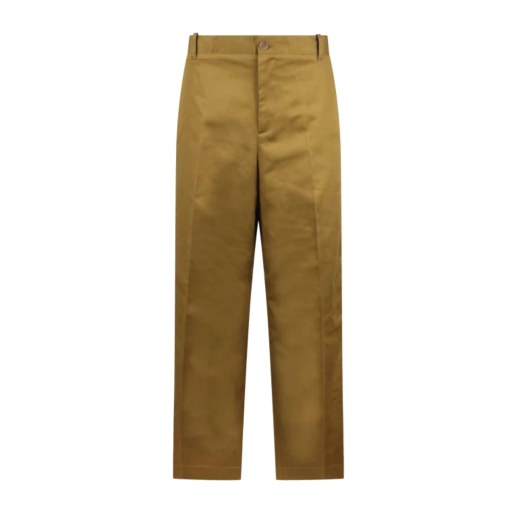 Maison Kitsuné Brown Stylish Straight Trousers - Male - Straight Trousers - 3XS - Trousers