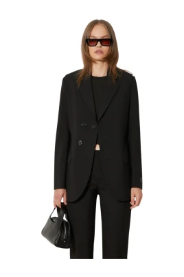 Virgin Wool Waisted Blazer