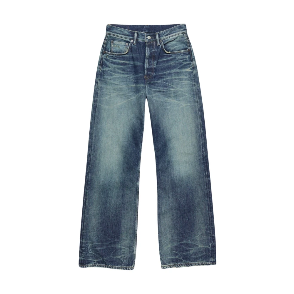 Acne Studios 2021M Broadway Mid Blue Jeans Blue Heren