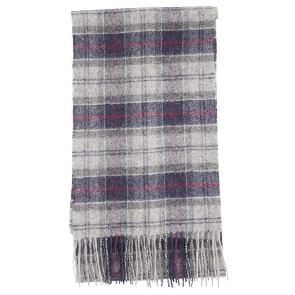 Barbour Schal Tartan Lammwolle Grau - - Bild 3