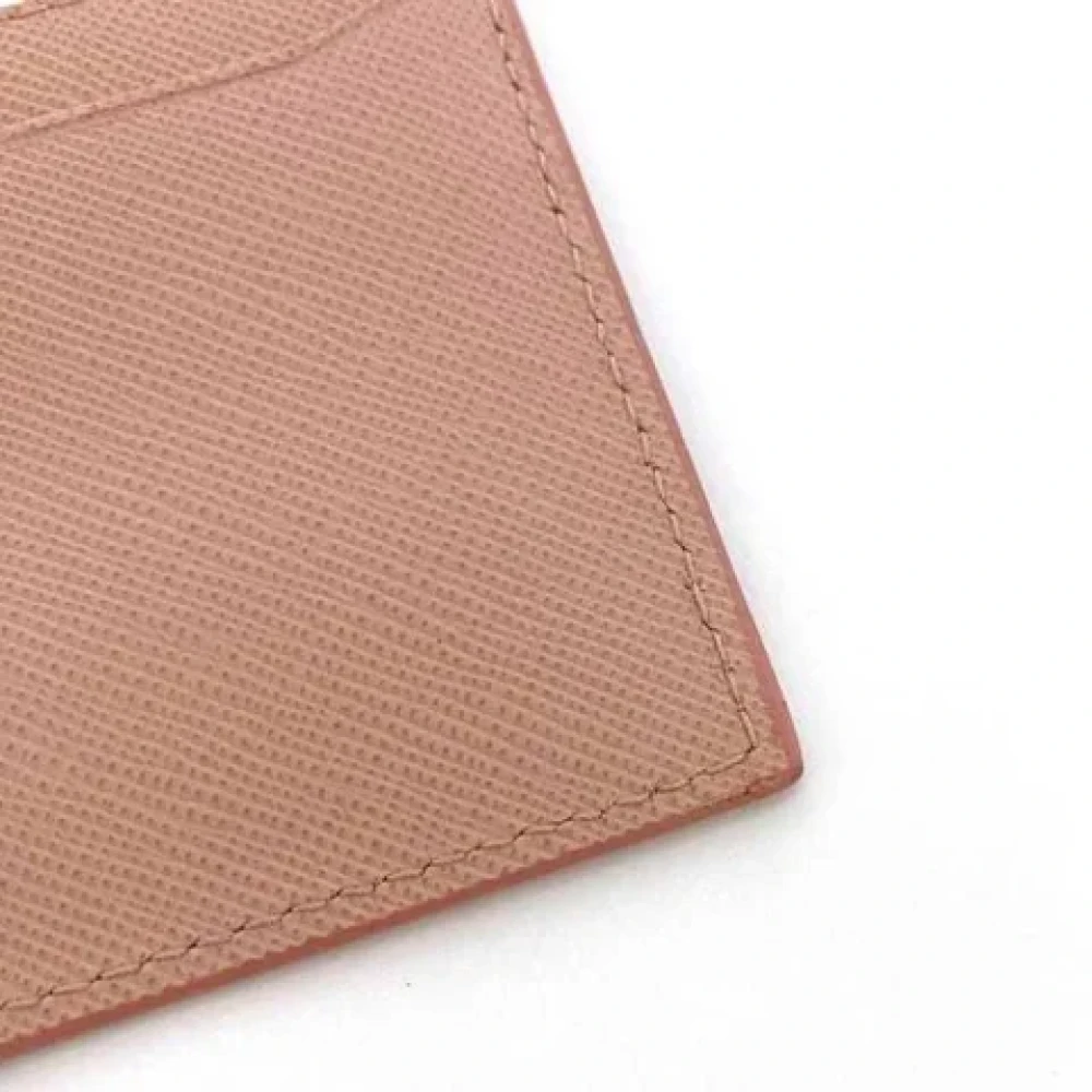 Prada Vintage Pre-owned Leather wallets Pink Dames