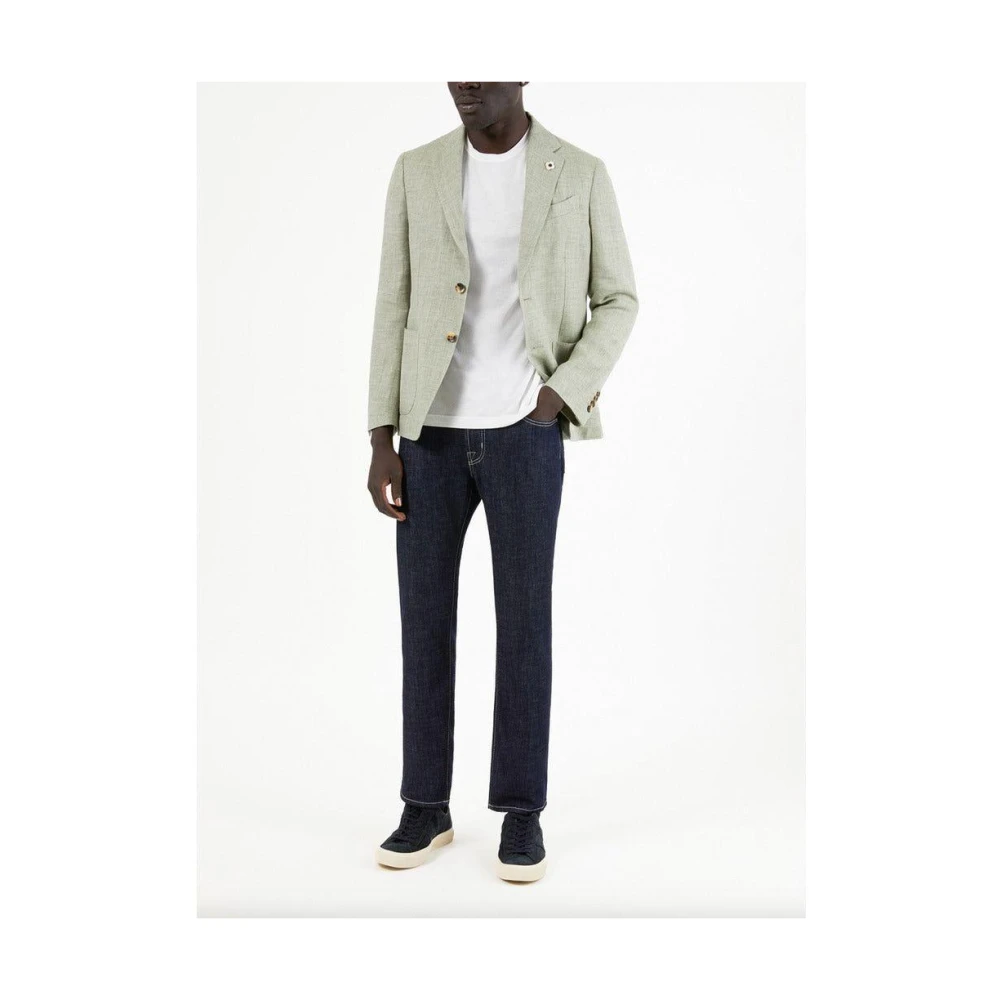 Jacob Cohën Donkerblauwe Bandana Detail Jeans Blue Heren