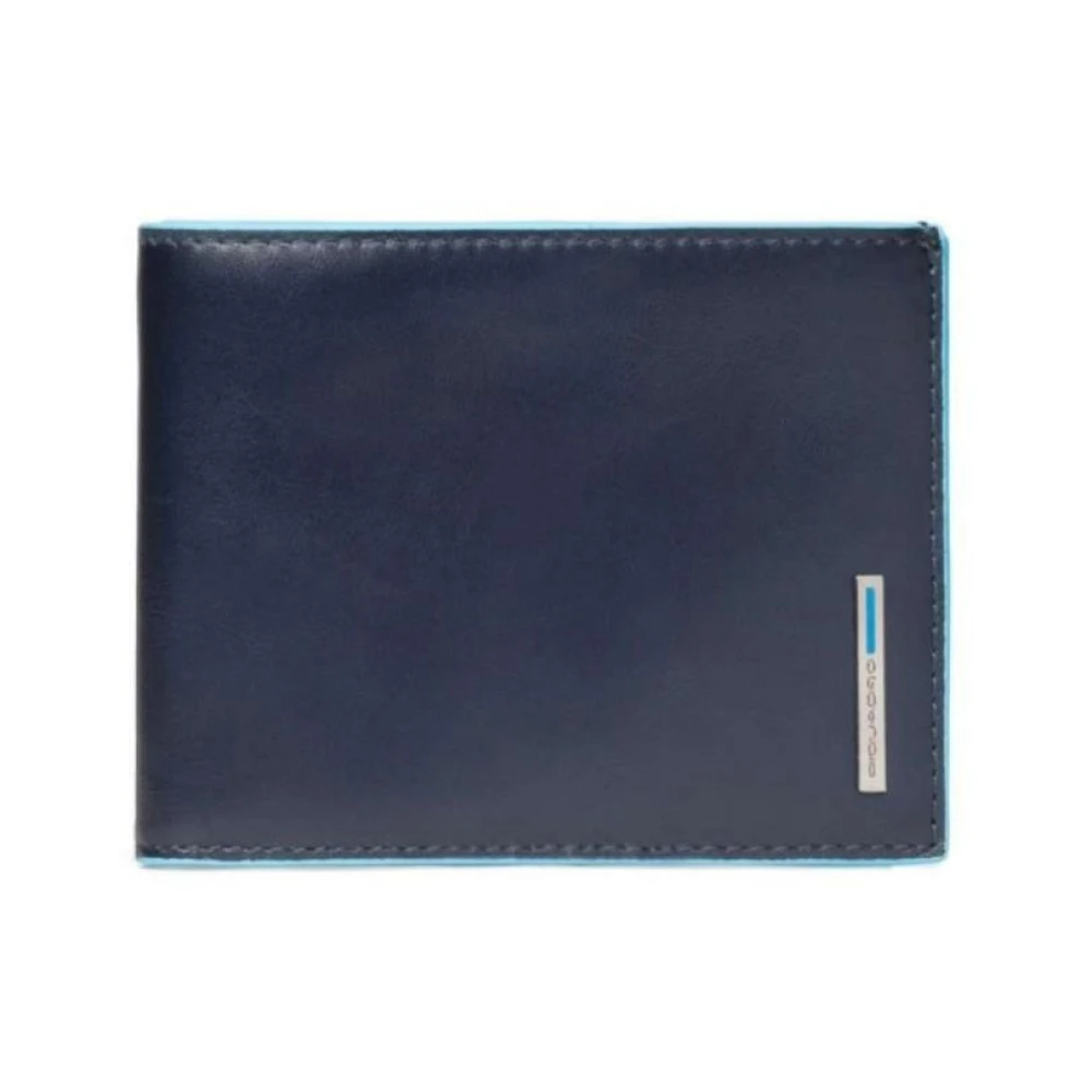 Piquadro Herr Blå Accessoarer One Size, Läder, Square Wallet