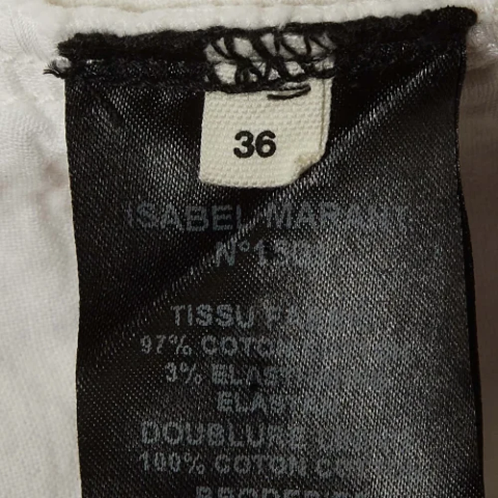 Isabel Marant Pre-owned Denim jeans White Dames