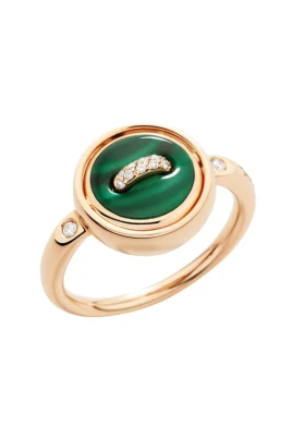 Vändbar Pom Pom Dot Ring