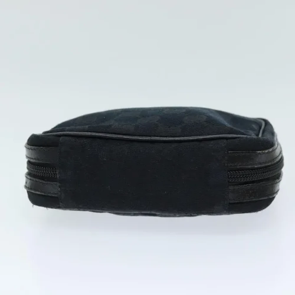 Gucci Vintage Pre-owned Canvas pouches Black Dames