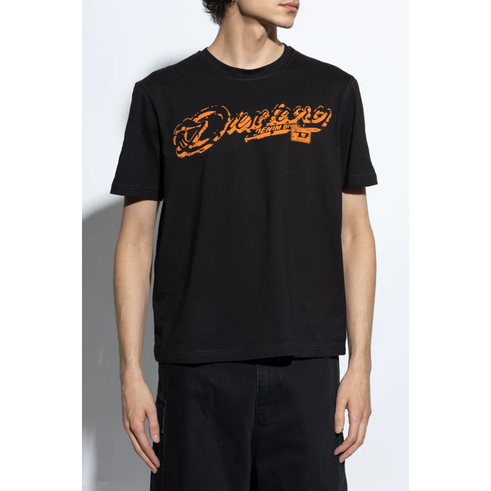 Diesel T-shirt T-Adjust-R7 Black Heren