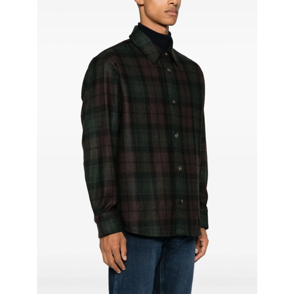 A.p.c. Donkerbruine Bobby Overshirt Multicolor Heren