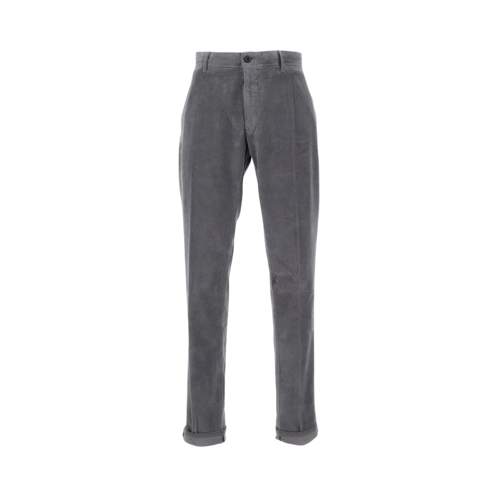 Incotex Men's Gray Slim-Fit Trousers, W34, Slim-Fit Chinos