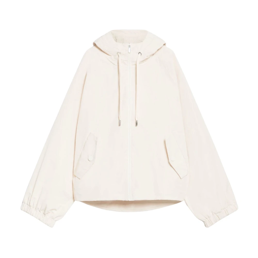Max Mara Weekend Stijlvolle windjack met katoenen voering Beige Dames