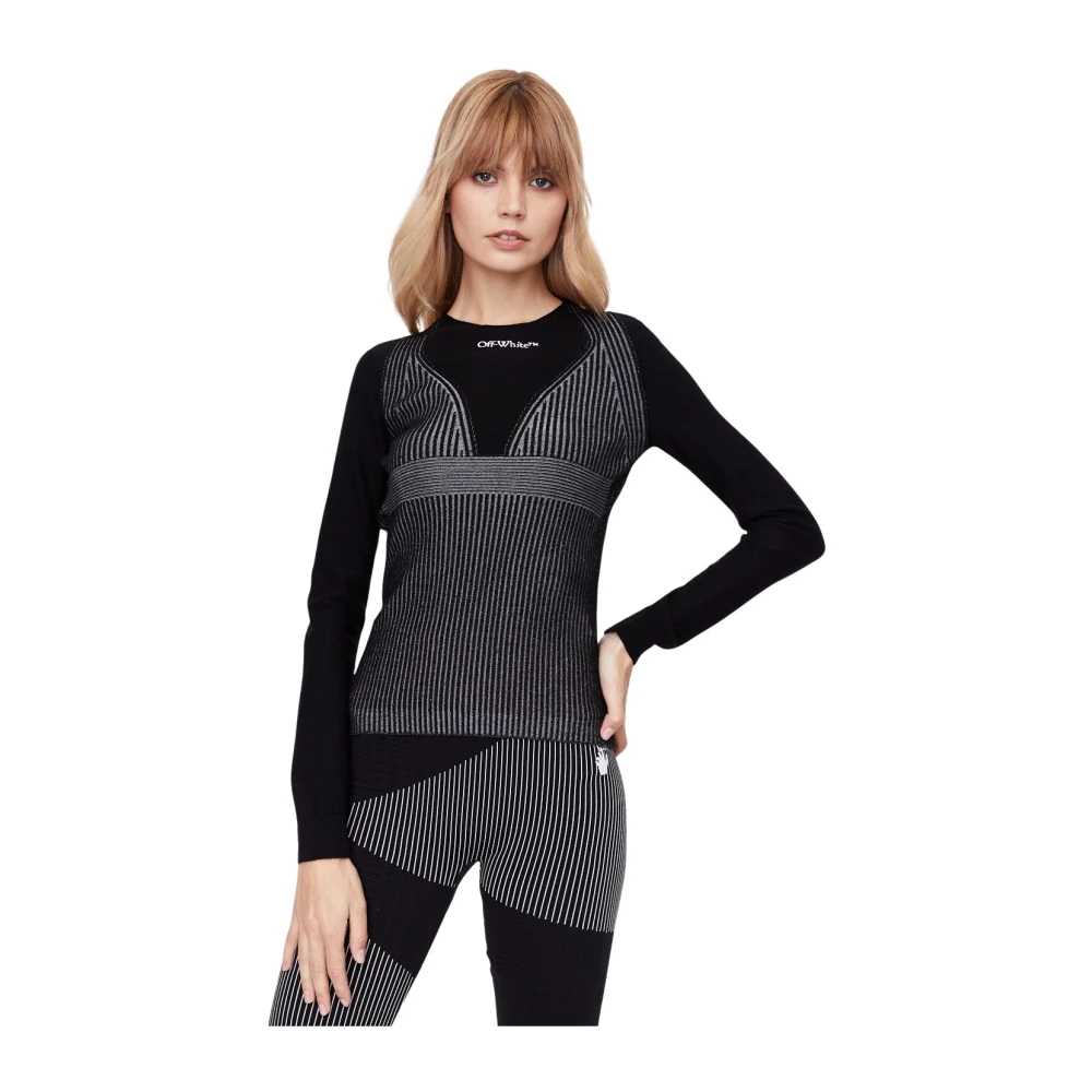 Knitwear > Round-neck Knitwear - - Off White - Modalova