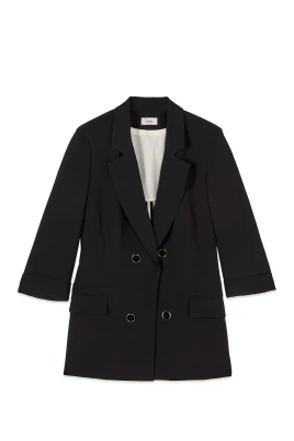 Crepe Fabric Blazer