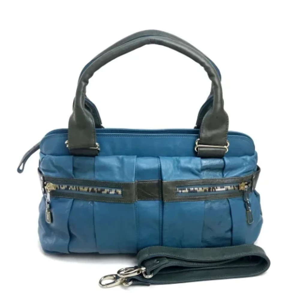 Chloé Pre-owned Leather handbags Blue Dames