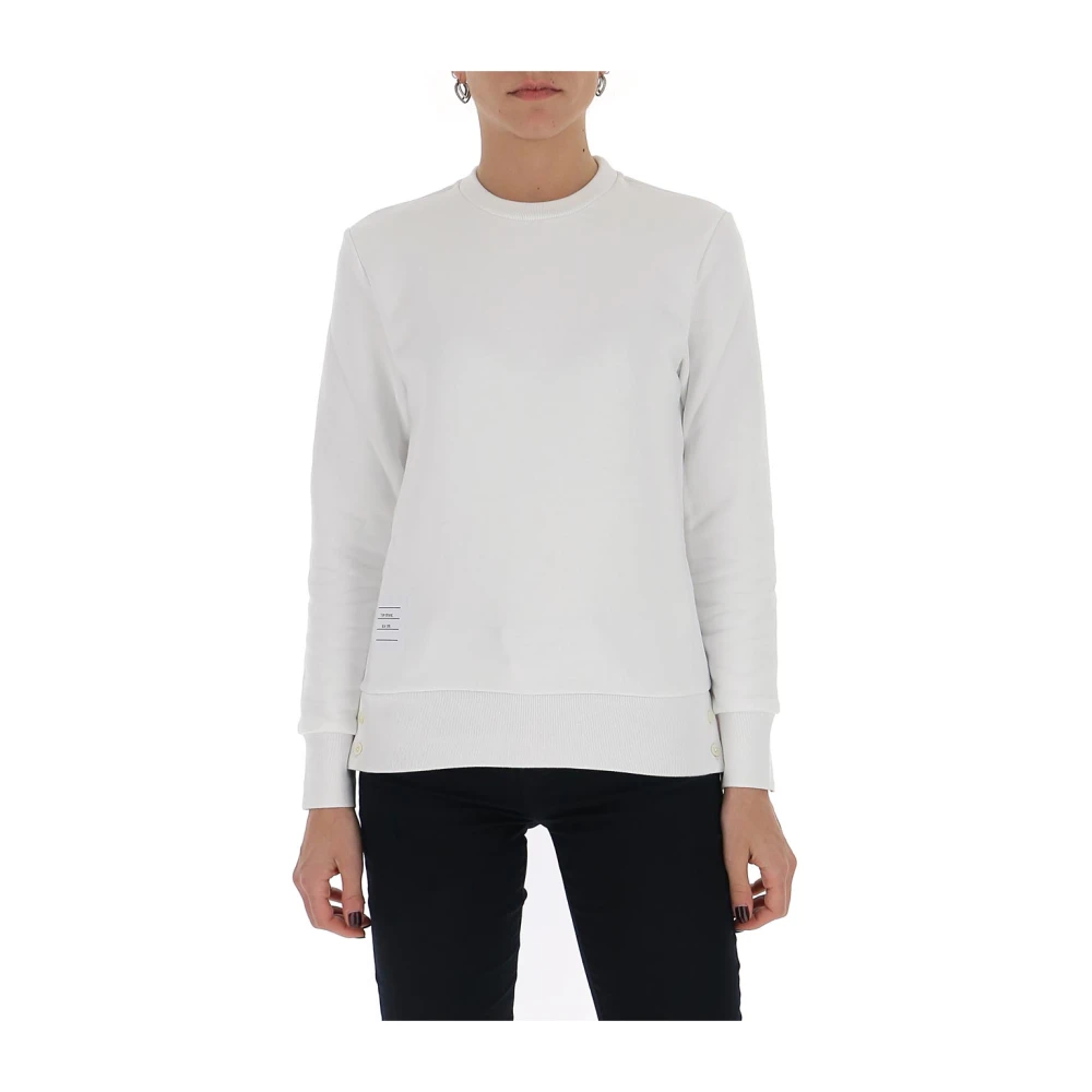 Thom Browne Witte Katoenen Sweatshirt voor Vrouwen White Dames