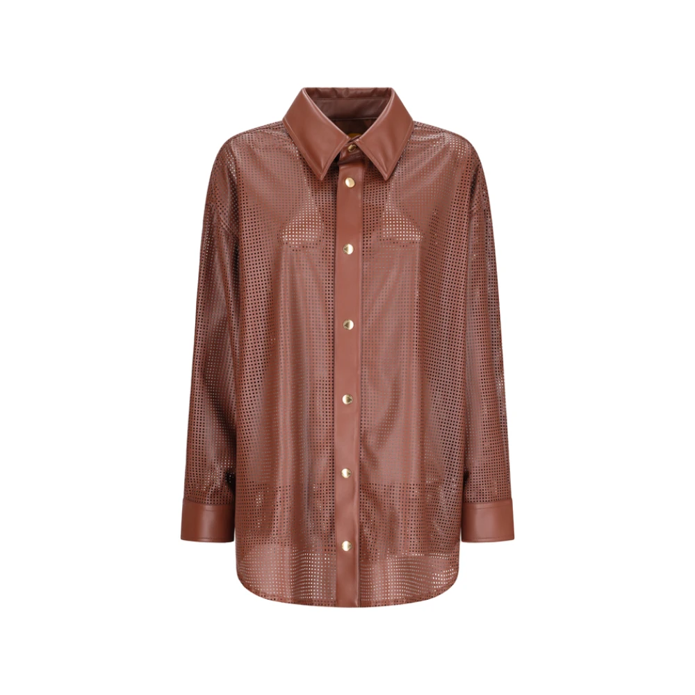 Leather Overshirt for Aura Style - Khrisjoy - Modalova