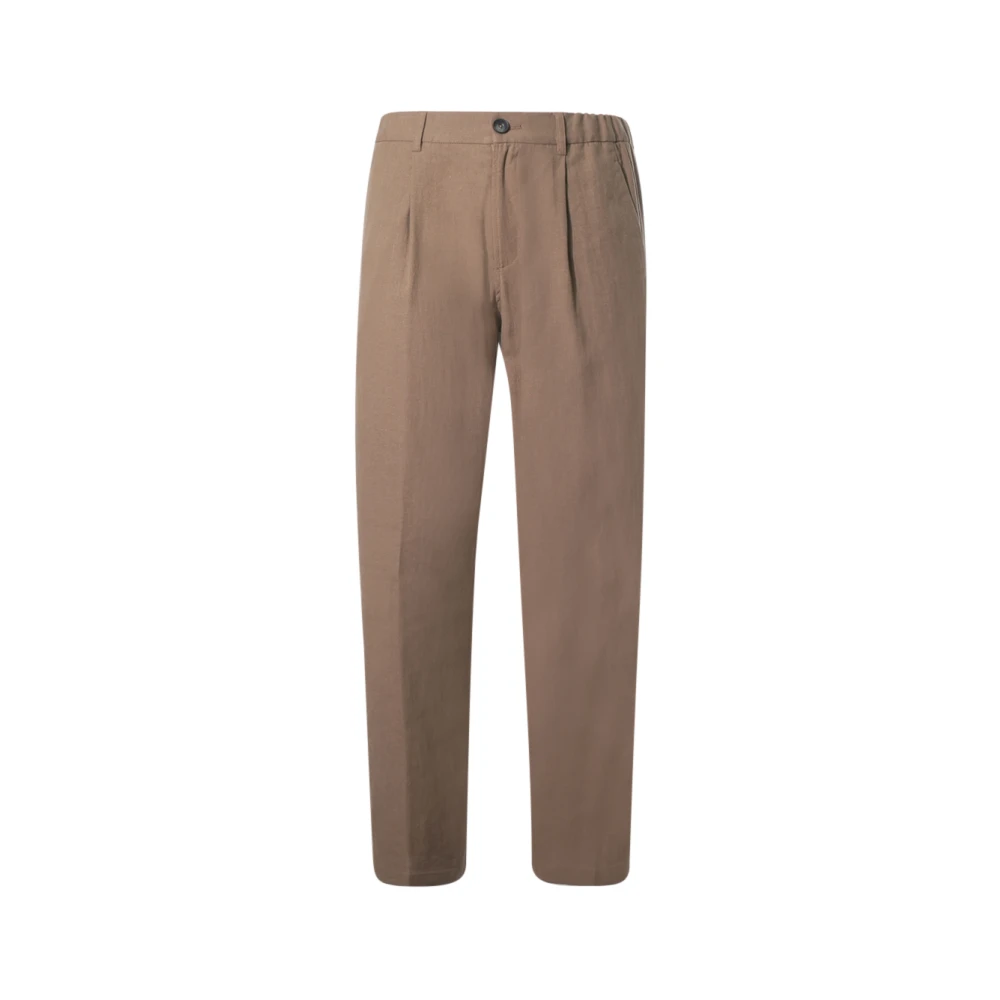 Herno Uomo Marrone Pantaloni, S, New,