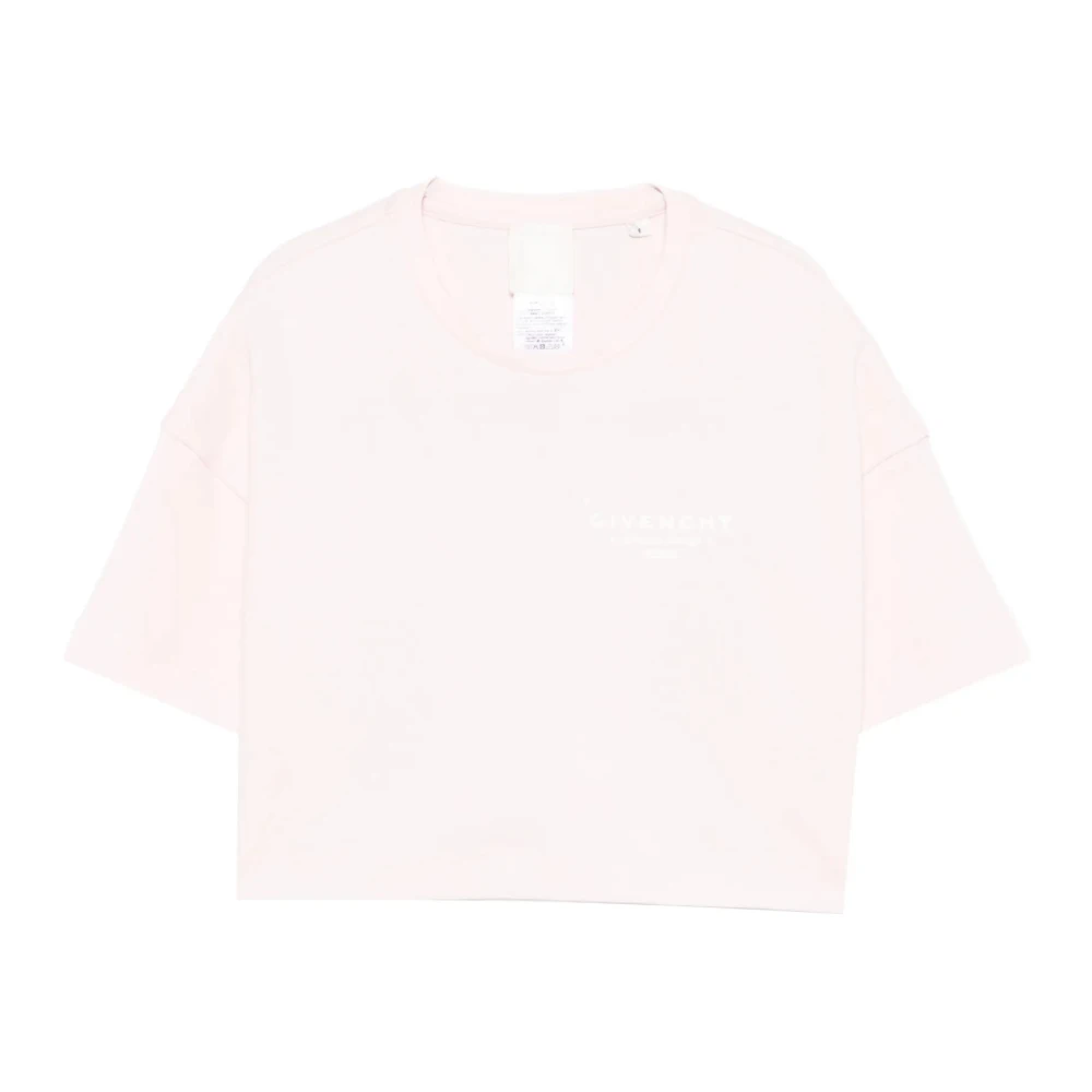Givenchy Pink Logo Cotton Jersey Top - Female - Kids Short Sleeve T-Shirts - 5 Y - Kids