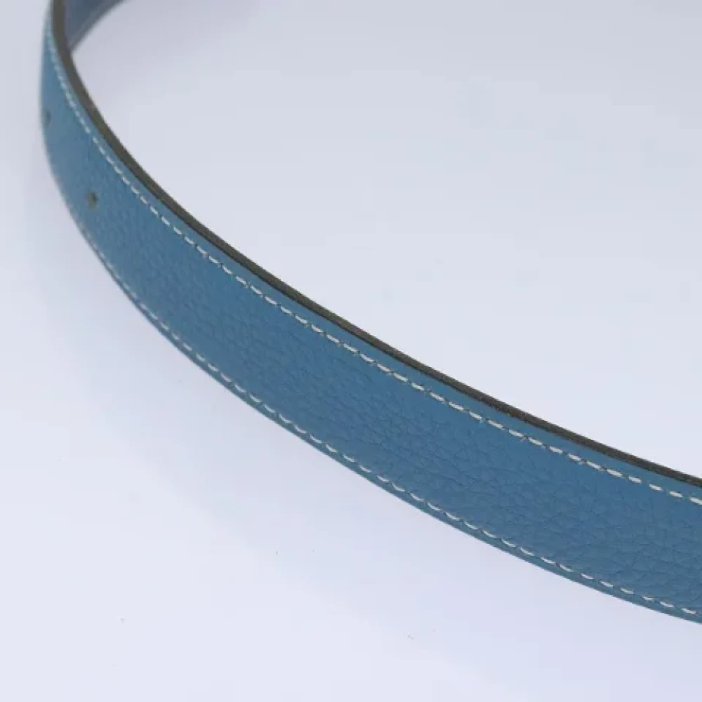 Hermès Vintage Pre-owned Leather belts Blue Dames