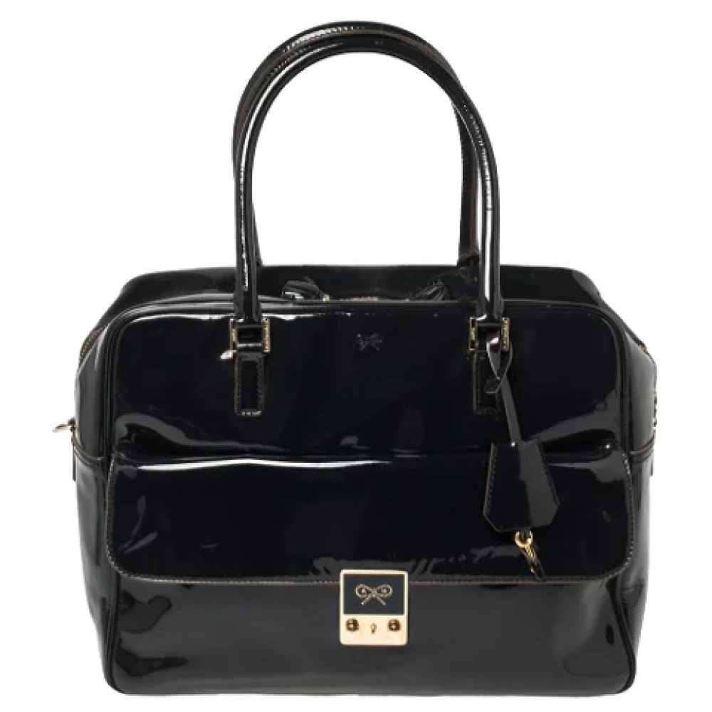 Anya Hindmarch Pre-owned Leather handbags Black Dames