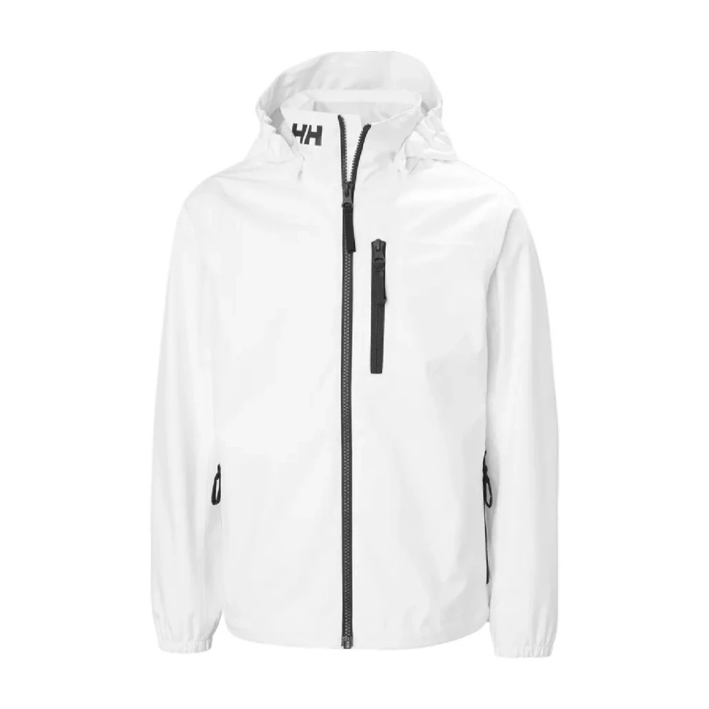Helly Hansen Boys White Light Jackets, 12 Y, Crew Hooded Jacket