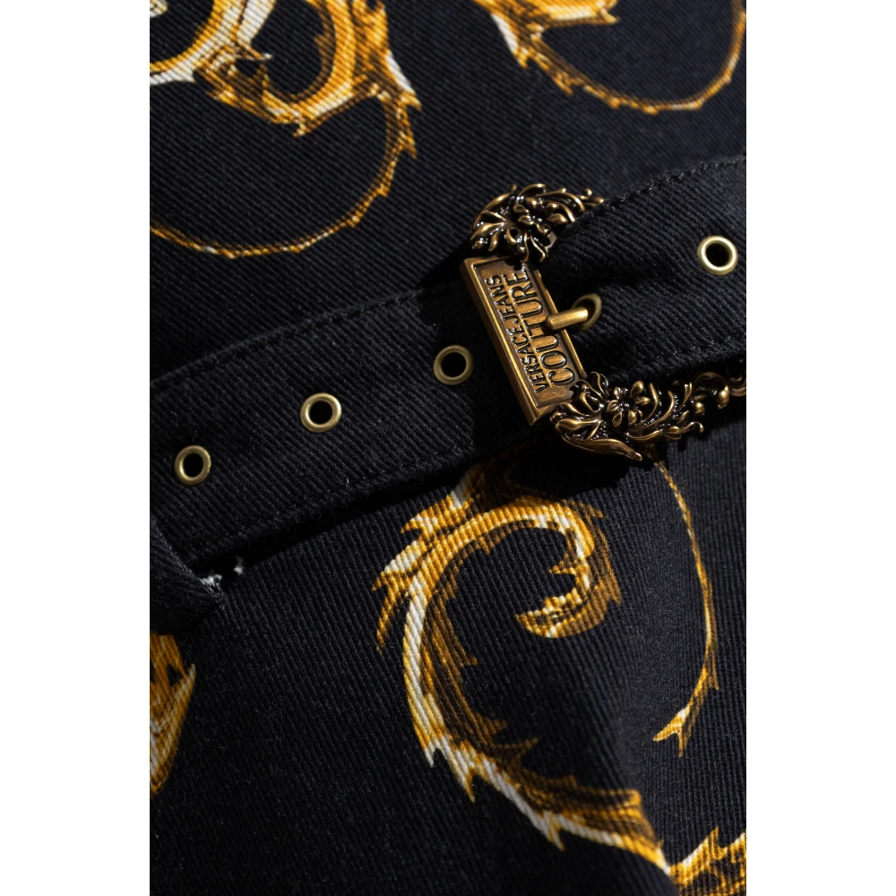 Versace Jeans Couture Jurk met patroon Black Dames