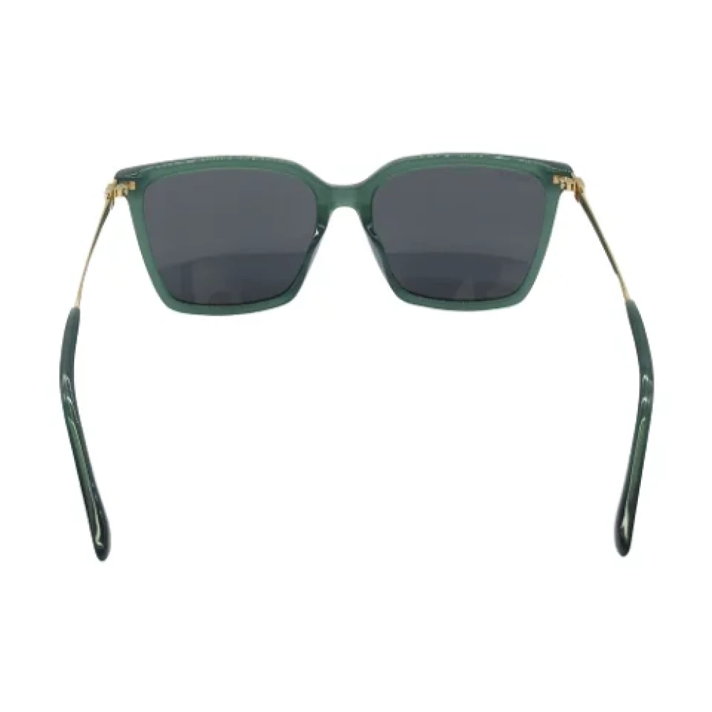 Jimmy Choo Pre-owned Metal sunglasses Green Dames