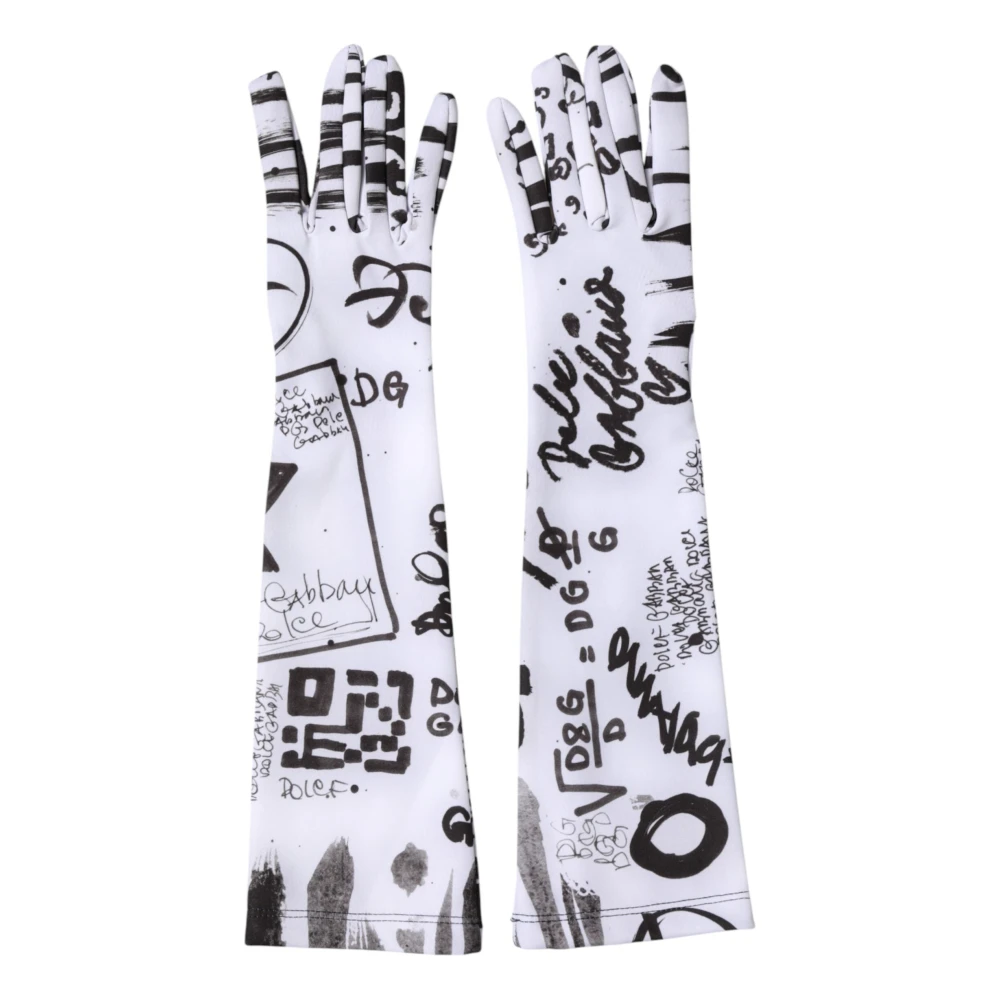 Dolce & Gabbana Women's Black Elbow Length Mitten Gloves