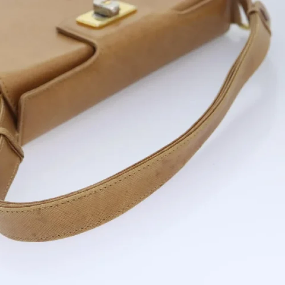 Gucci Vintage Pre-owned Leather gucci-bags Beige Dames