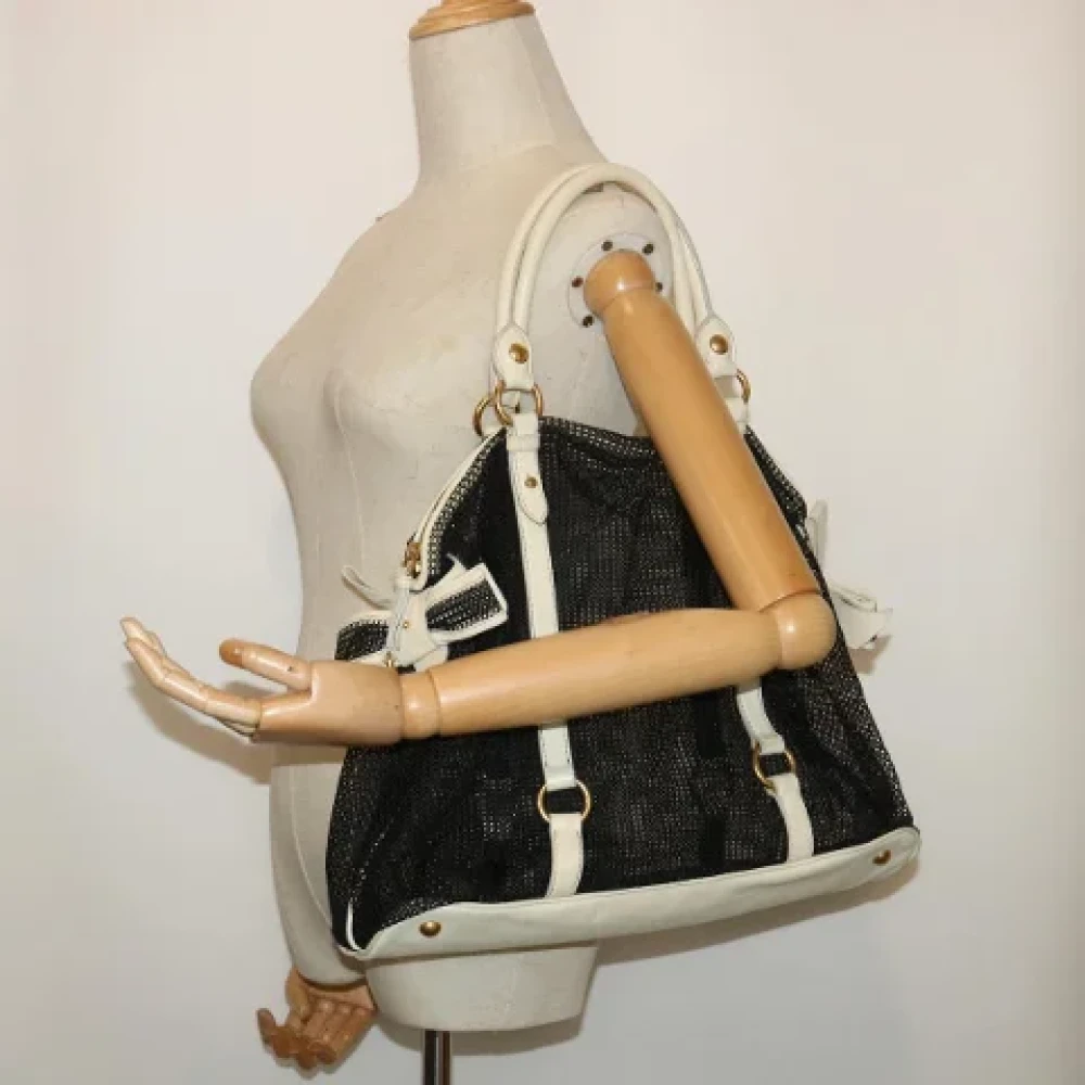 Miu Pre-owned Fabric shoulder-bags Black Dames