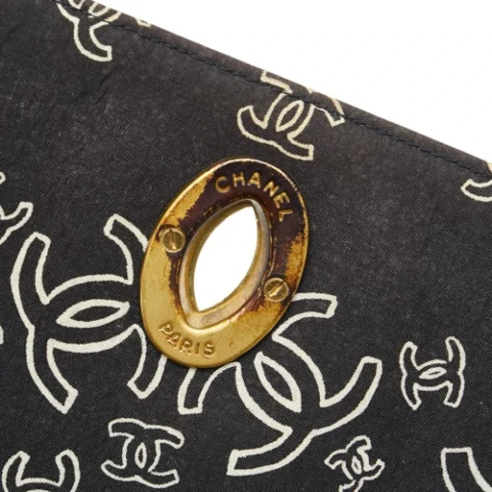 Chanel Vintage Pre-owned Cotton chanel-bags Black Dames
