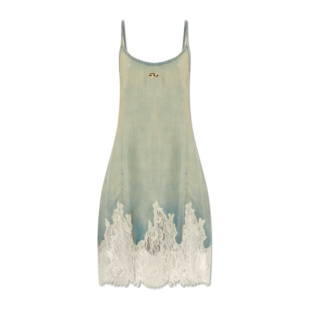 Diesel Donna Blu Abiti, Xs, New,