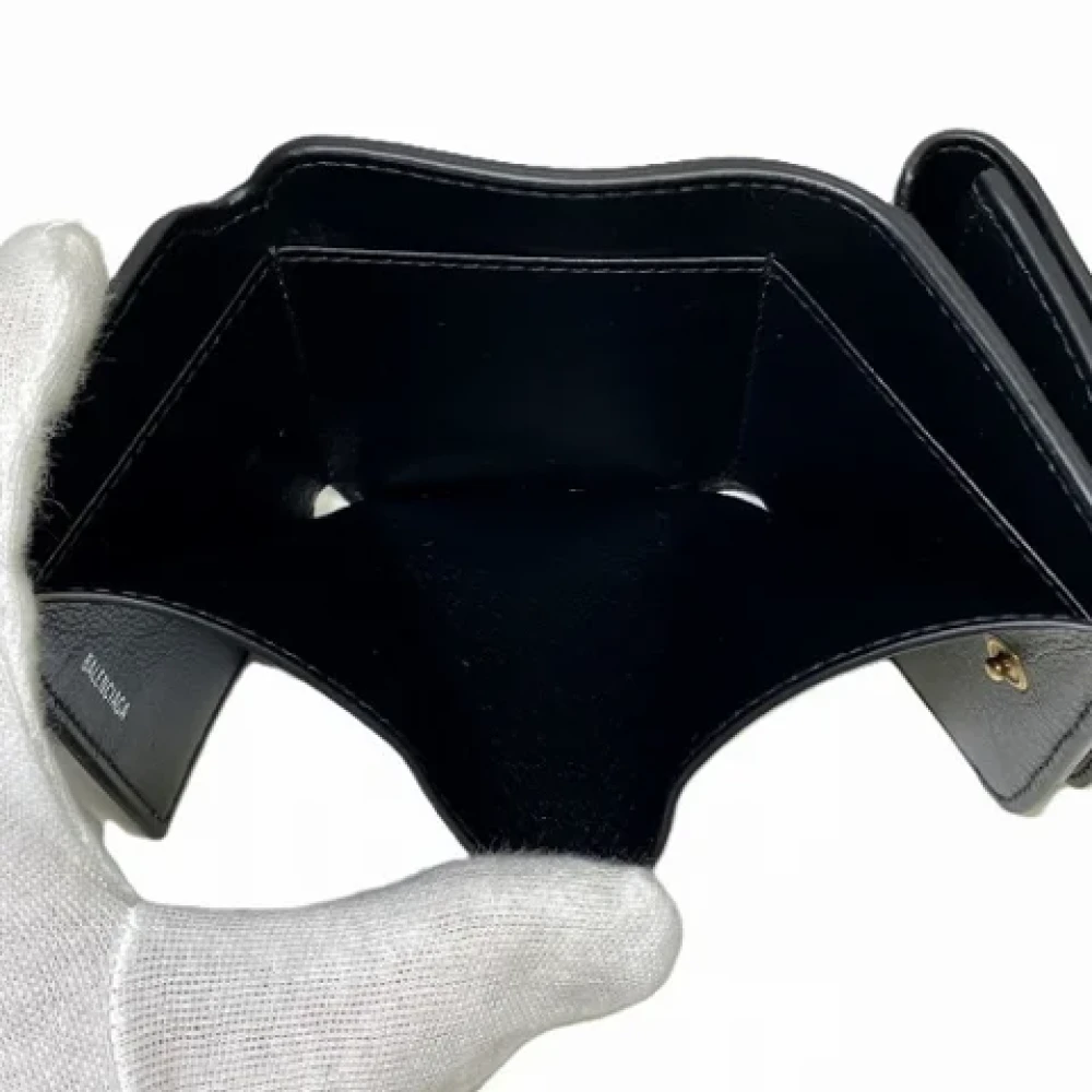 Balenciaga Vintage Pre-owned Leather wallets Black Dames