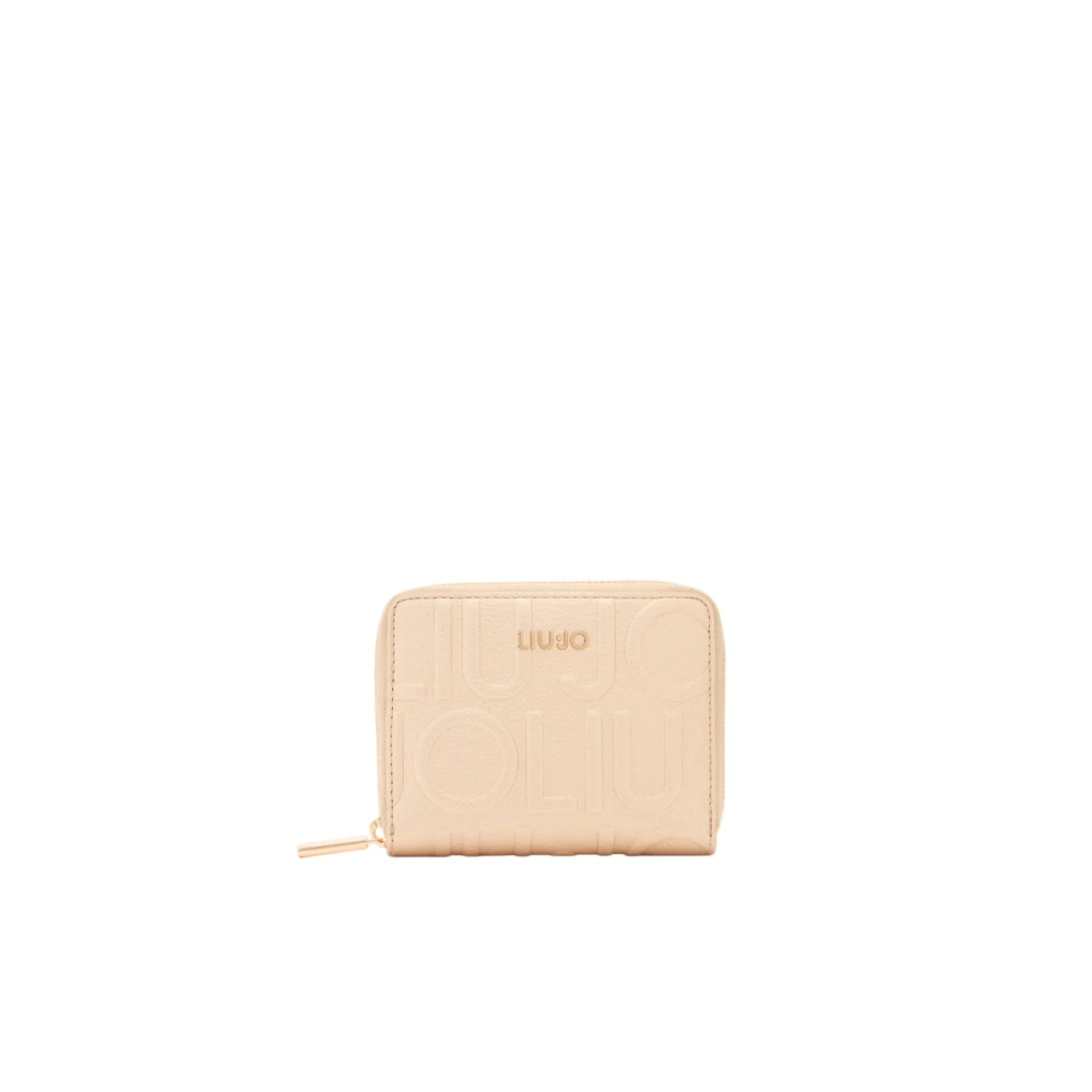 Liu Jo Women's Beige Mini Zip-Around Wallet