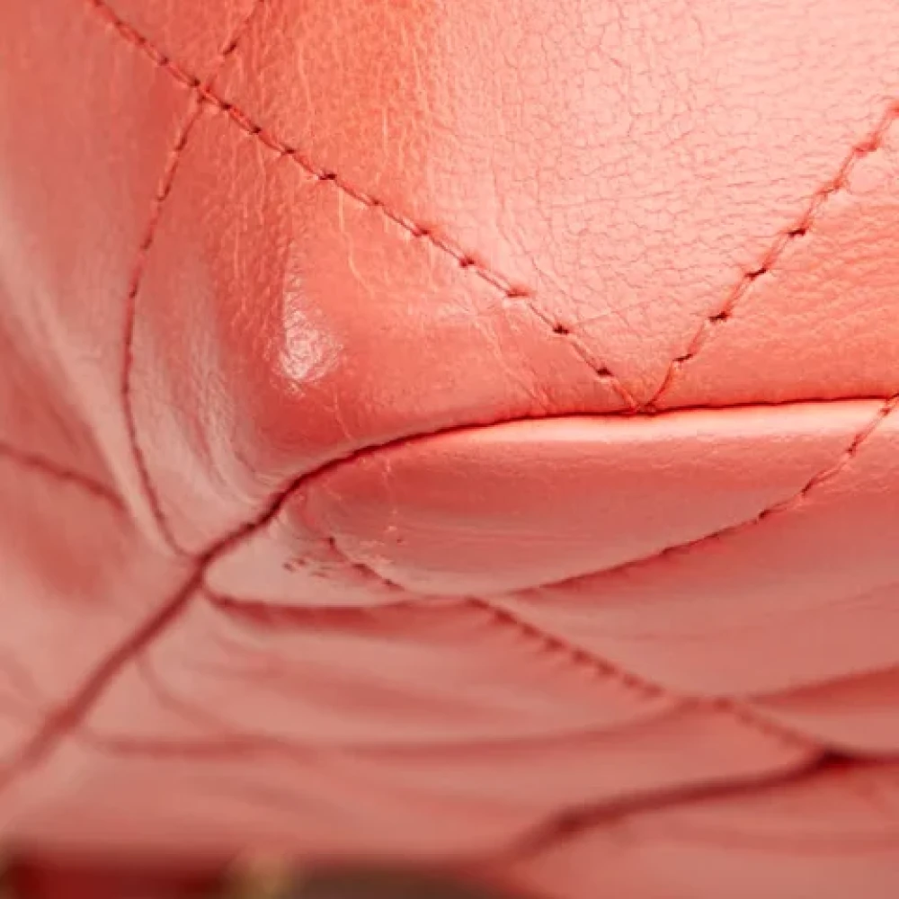 Chanel Vintage Pre-owned Leather chanel-bags Pink Dames