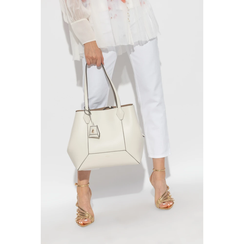 Jimmy Choo Diamanten Medium shopper tas Beige Dames