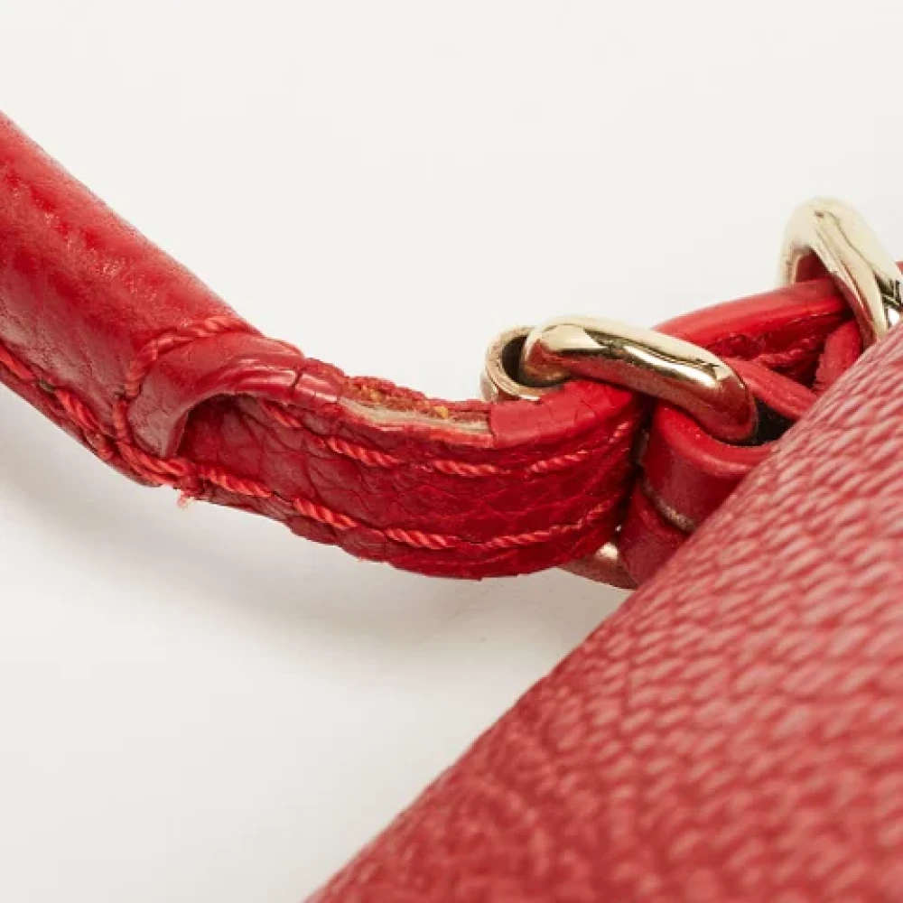 Carolina Herrera Pre-owned Leather handbags Red Dames
