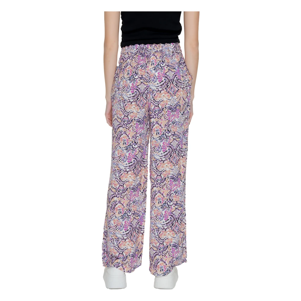 Only Palazzo Wide Leg Pants Multicolor Dames